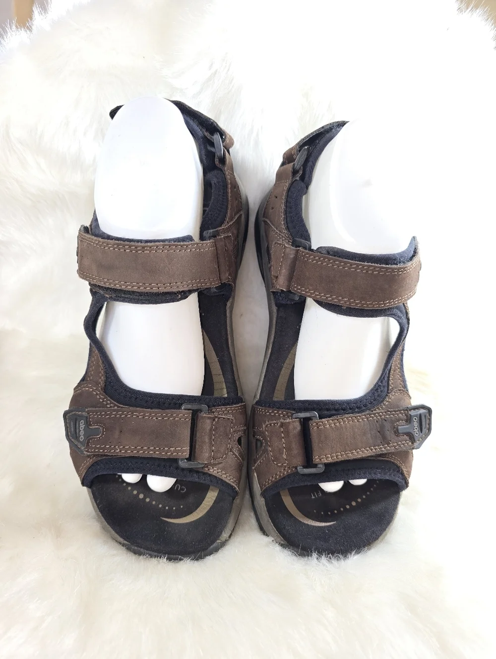 Abeo Mens Brown Adjustable Outdoor Sandals